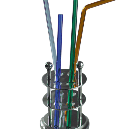 These are Glass Drinking Straws by Biting Glass available at Handmade Glass Co. Featuring a variety of fun colors and available in Straight or Bent these are a great upgrade to your Yeti, Hydroflask or Stanley Tumbler