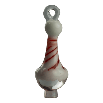 Spruce up your tree with these handmade Holiday Elf Head Ornaments by Biting Glass available at Handmade Glass Co. Featuring swirling pattern hats and a clear loop every ornament is made by hand in Denver, Colorado.