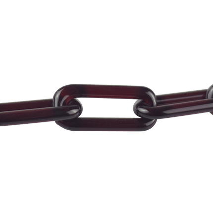 This is the Red Elvis Glass Chain Necklace by Technicolor Tony available at Handmade Glass Co. Featuring handmade glass links these beautiful chains work great as bracelets as well.