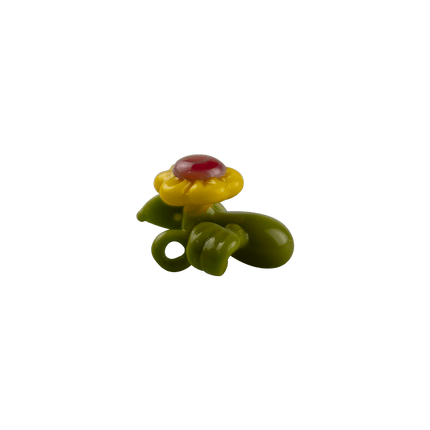 These are Glass Sunflower Pendants by Technicolor Tony available at Handmade Glass Co. Blown locally here in Denver, CO these heady pendants are available at a great price.