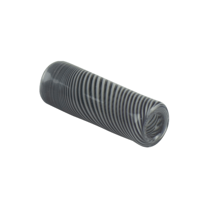 These are Vortex Glass Beads by Technicolor Tony available at Handmade Glass Co. Featuring swirling black and white glass these are great as jewelry or just to show your support for local artists. 